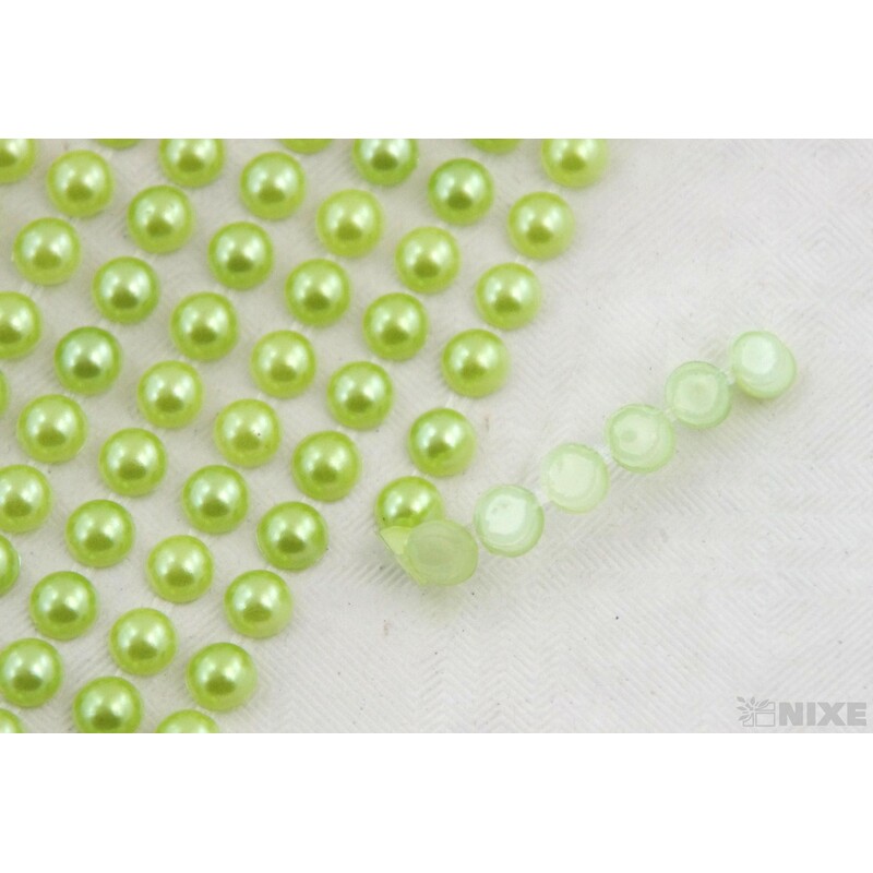 PERLIČKY NALEPOVACÍ 6mm 504ks*ZELENÁ