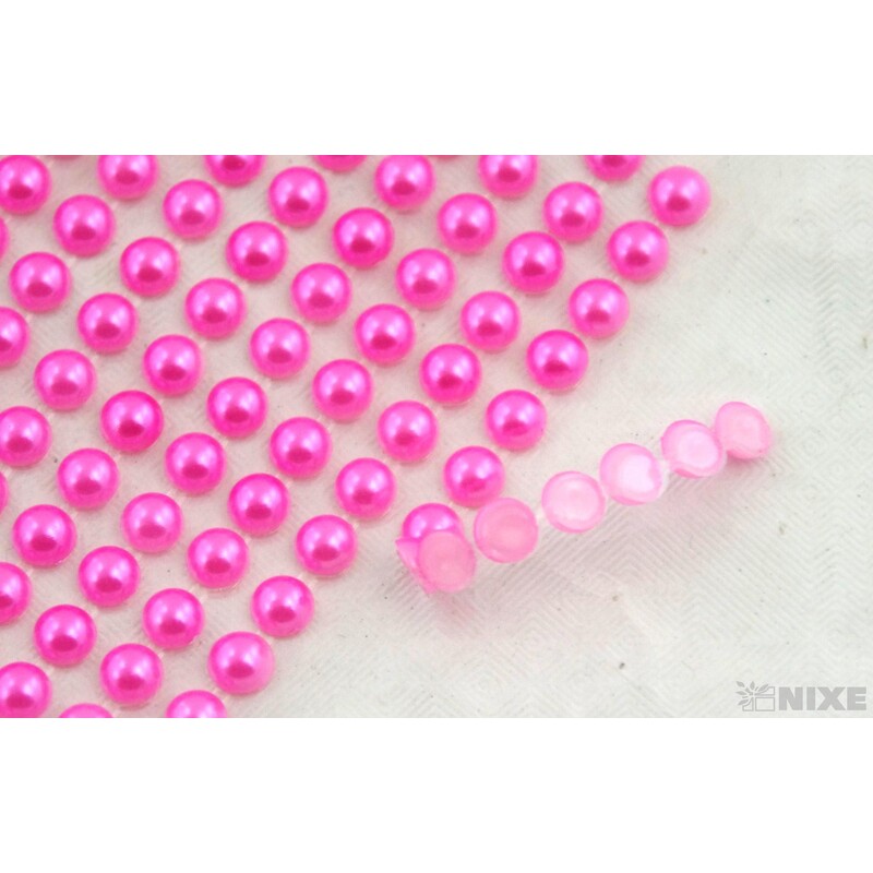 PERLIČKY NALEPOVACÍ 6mm 504ks*RŮŽOVÁ