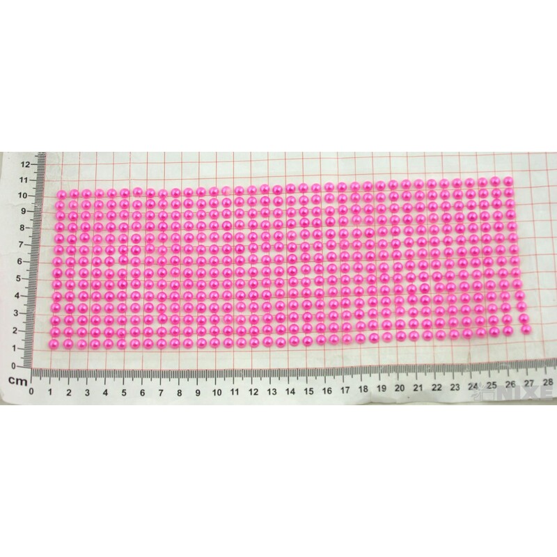 PERLIČKY NALEPOVACÍ 6mm 504ks*RŮŽOVÁ