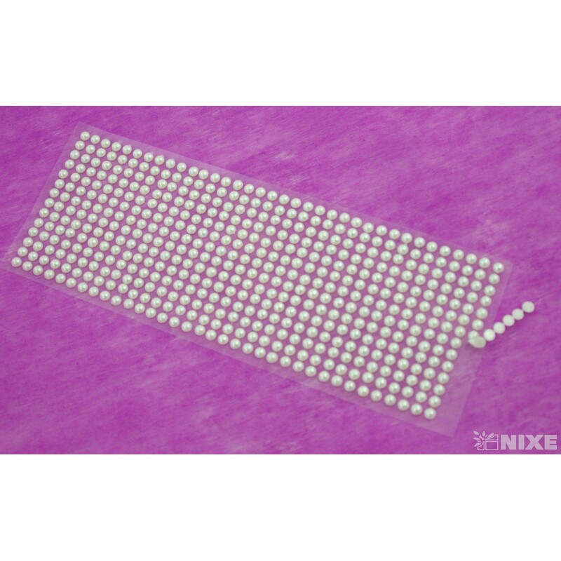 PERLIČKY NALEPOVACÍ 6mm 504ks*KRÉMOVÁ