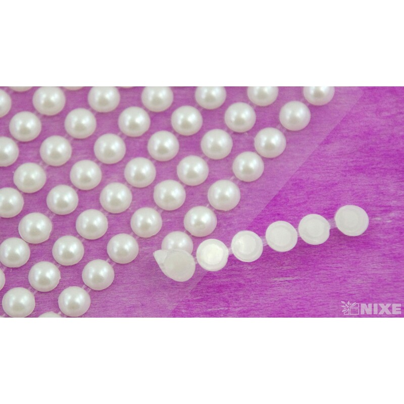 PERLIČKY NALEPOVACÍ 6mm 504ks*KRÉMOVÁ