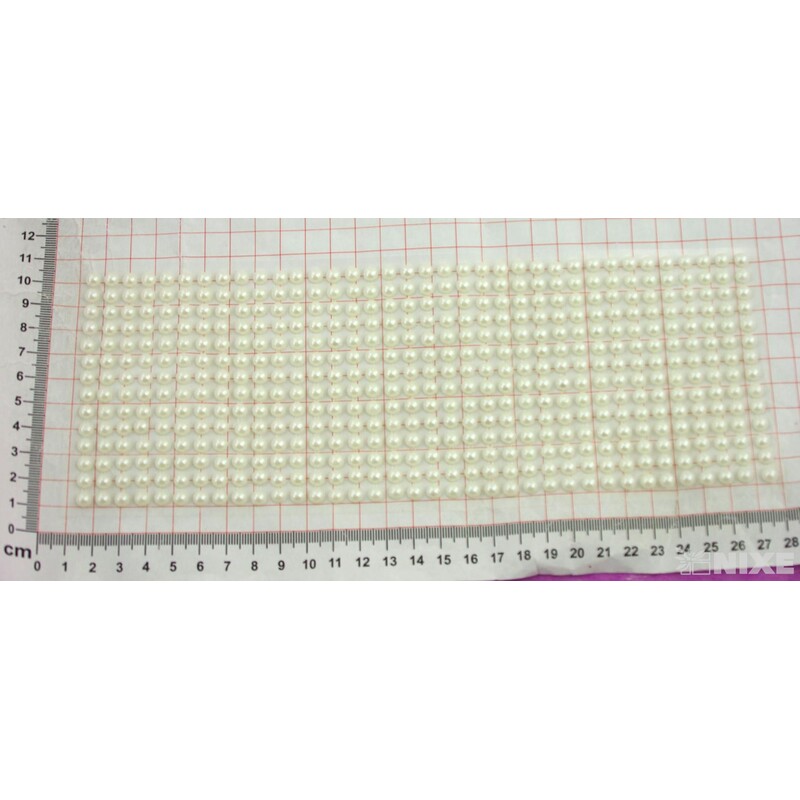 PERLIČKY NALEPOVACÍ 6mm 504ks*KRÉMOVÁ