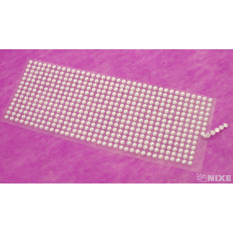 PERLIČKY NALEPOVACÍ 6mm 504ks*BÍLÁ