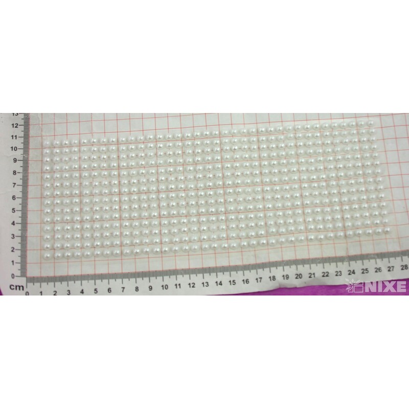 PERLIČKY NALEPOVACÍ 6mm 504ks*BÍLÁ