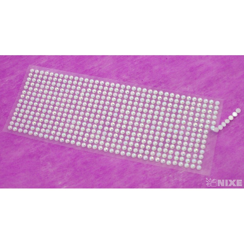 PERLIČKY NALEPOVACÍ 6mm 504ks*PERLEŤOVÁ