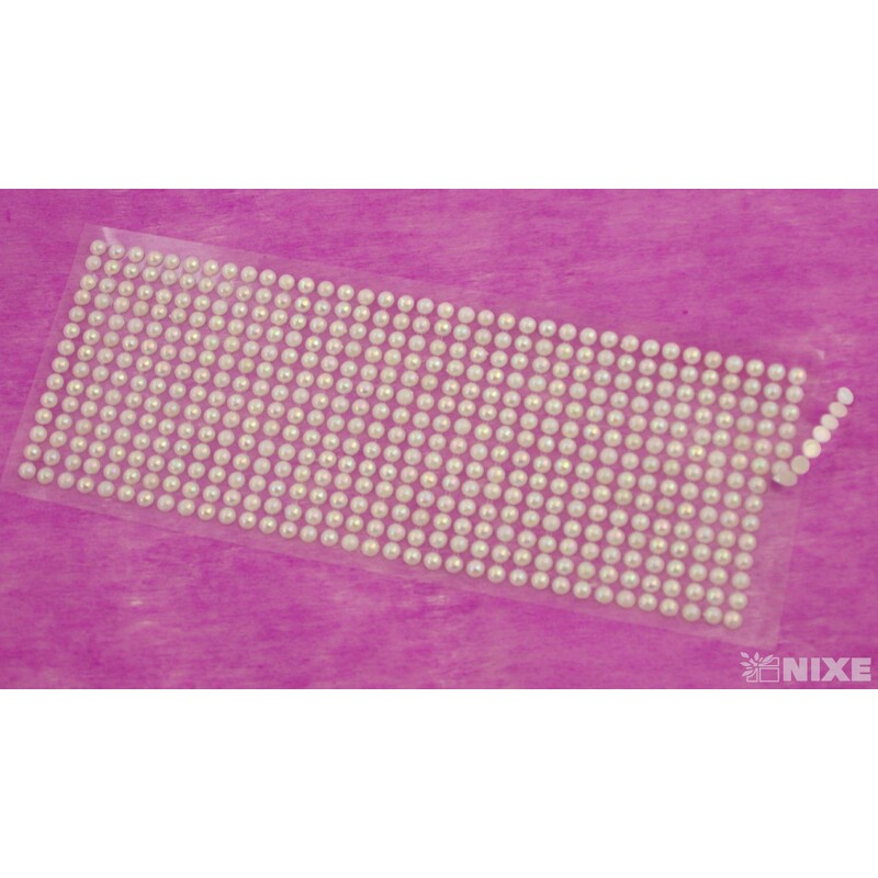 PERLIČKY NALEPOVACÍ 6mm 504ks*PERLEŤOVÁ