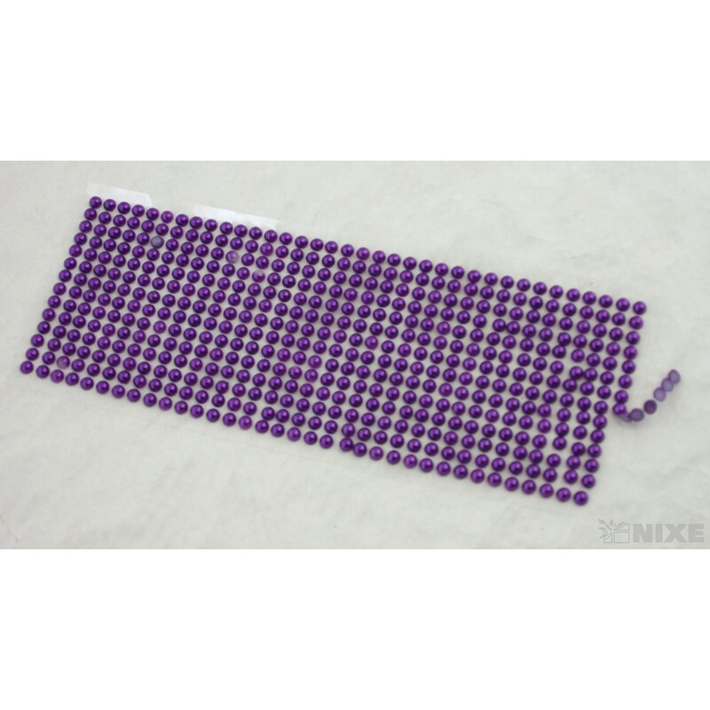PERLIČKY NALEPOVACÍ 6mm 504ks*FIALOVÁ TM.
