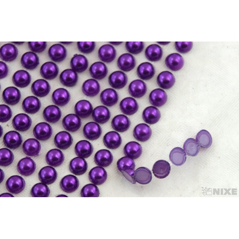 PERLIČKY NALEPOVACÍ 6mm 504ks*FIALOVÁ TM.