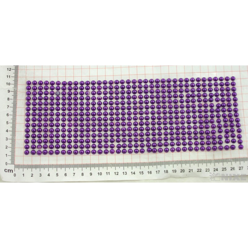 PERLIČKY NALEPOVACÍ 6mm 504ks*FIALOVÁ TM.