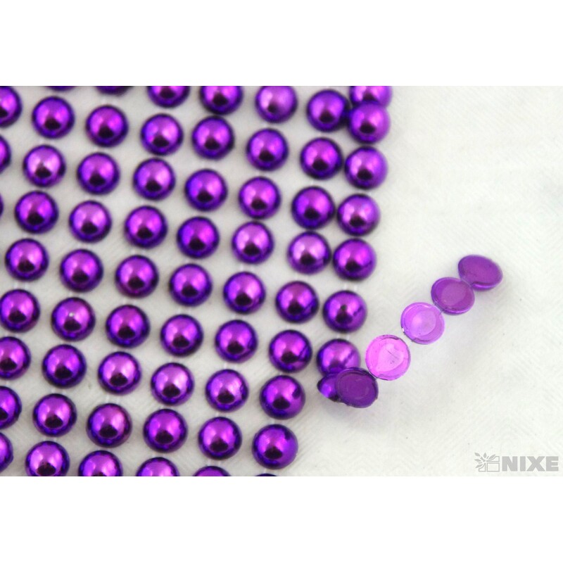 PERLIČKY NALEPOVACÍ 6mm 504ks*FIALOVÁ