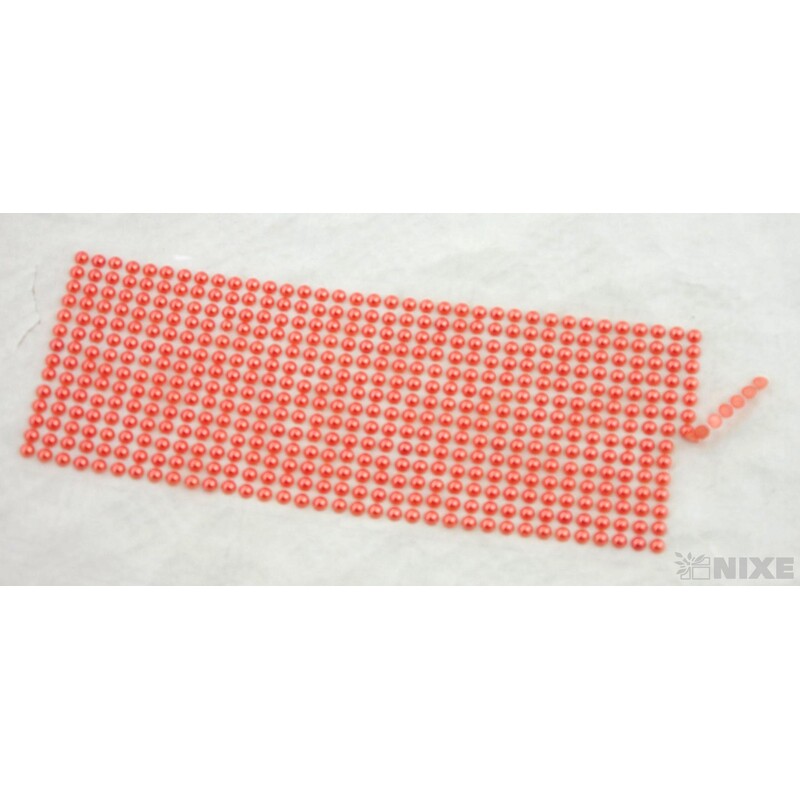 PERLIČKY NALEPOVACÍ 6mm 504ks*ORANŽOVÁ