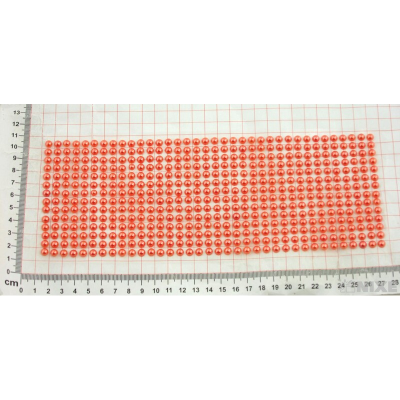 PERLIČKY NALEPOVACÍ 6mm 504ks*ORANŽOVÁ