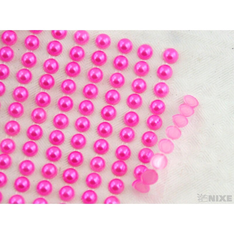 PERLIČKY NALEPOVACÍ 5mm 646ks*RŮŽOVÁ