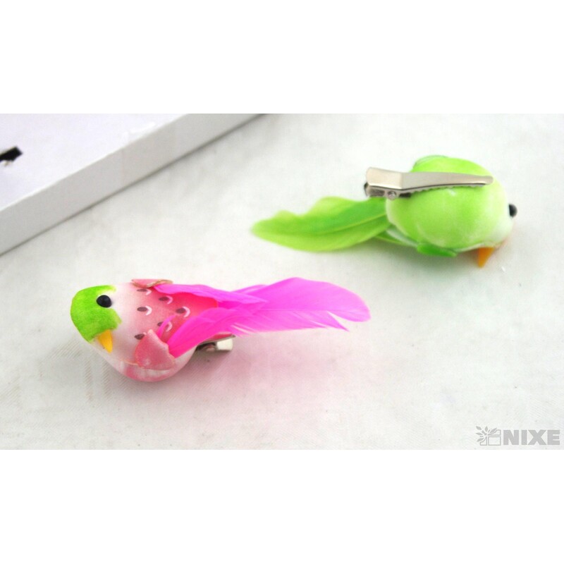 PTÁČEK KLIPS 7cm 6ks*MIX BAREV