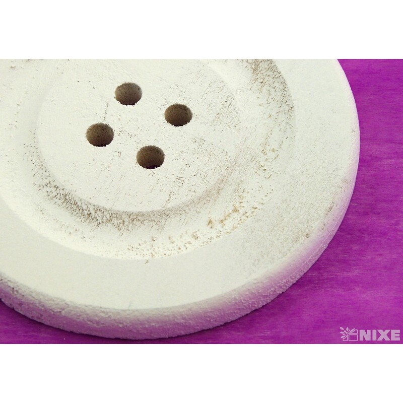 KNOFLÍK DŘEVO 20cm 4ks*BÍLÁ