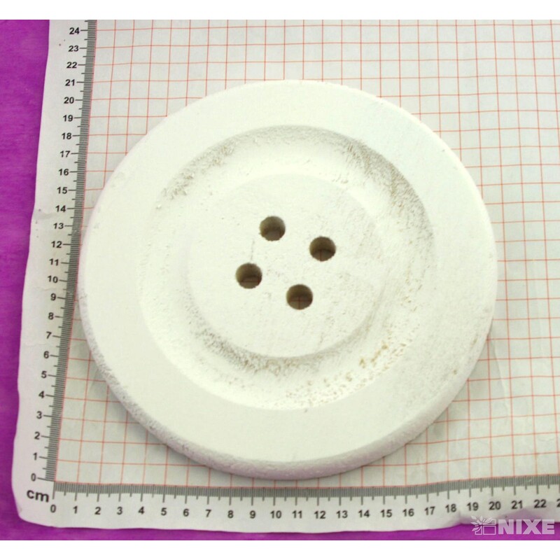 KNOFLÍK DŘEVO 20cm 4ks*BÍLÁ