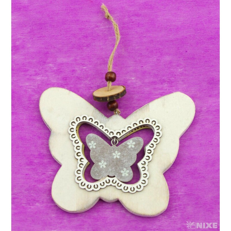 ZÁVĚS DŘEVO MIX 13cm*