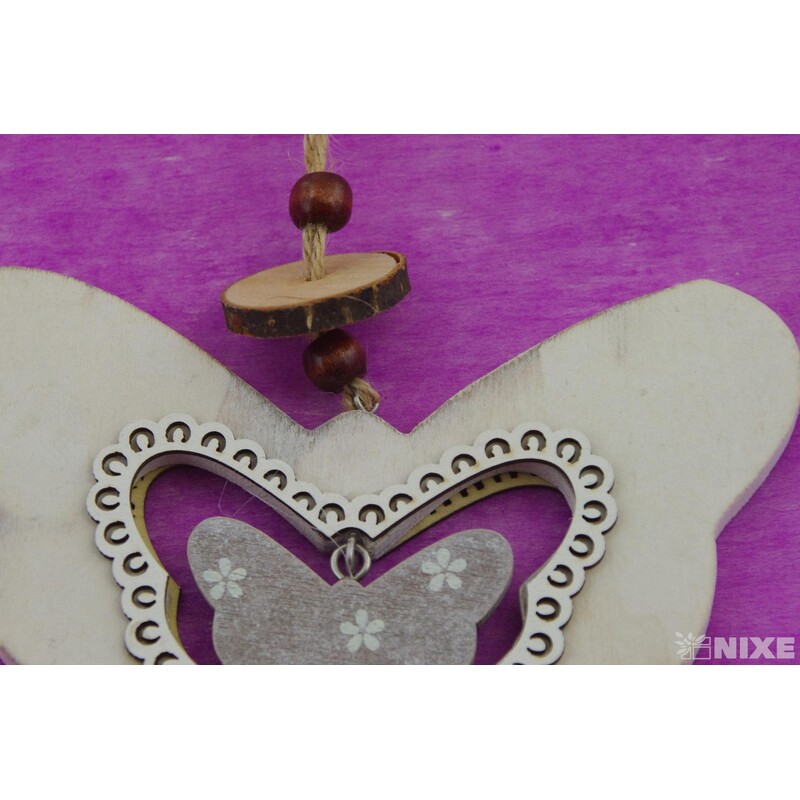 ZÁVĚS DŘEVO MIX 13cm*