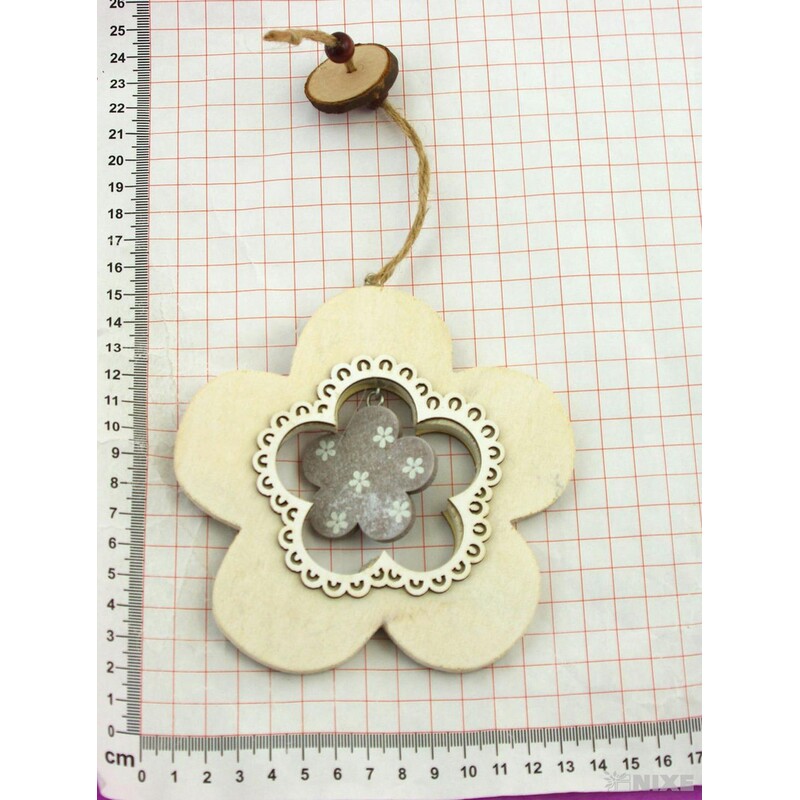 ZÁVĚS DŘEVO MIX 13cm*