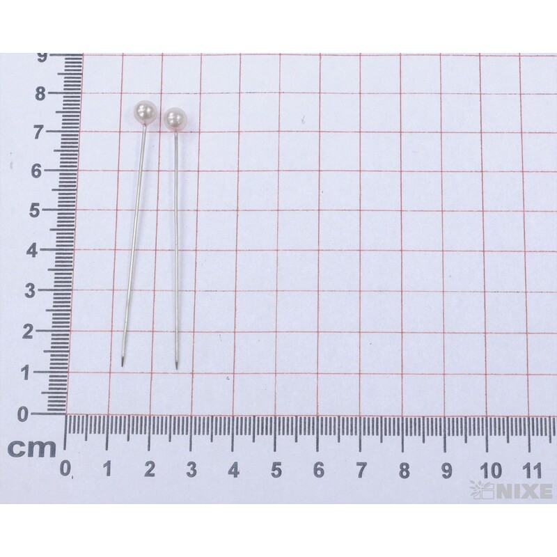 ŠPENDLÍK 6mmx6,5cm 100ks*RŮŽOVÁ BLEDÁ