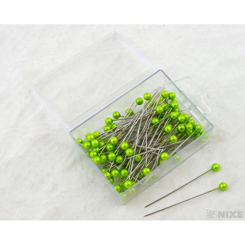 ŠPENDLÍK 6mmx6,5cm 100ks*ZELENÁ SV.