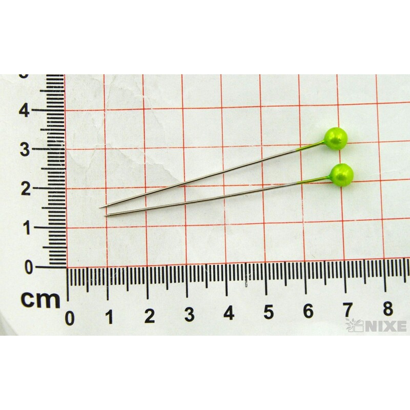 ŠPENDLÍK 6mmx6,5cm 100ks*ZELENÁ SV.