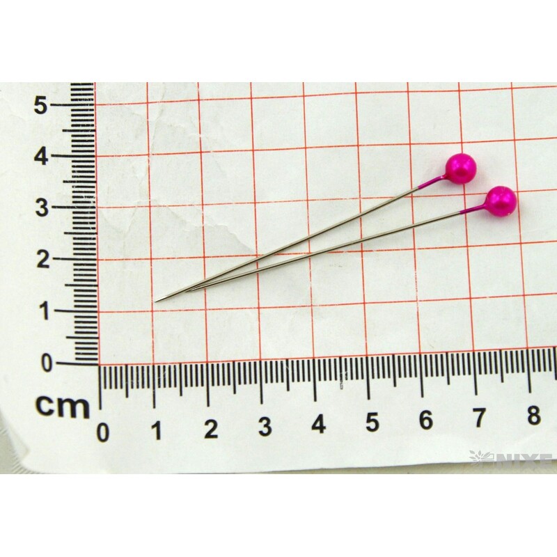 ŠPENDLÍK 6mmx6,5cm 100ks*RŮŽOVÁ TM.