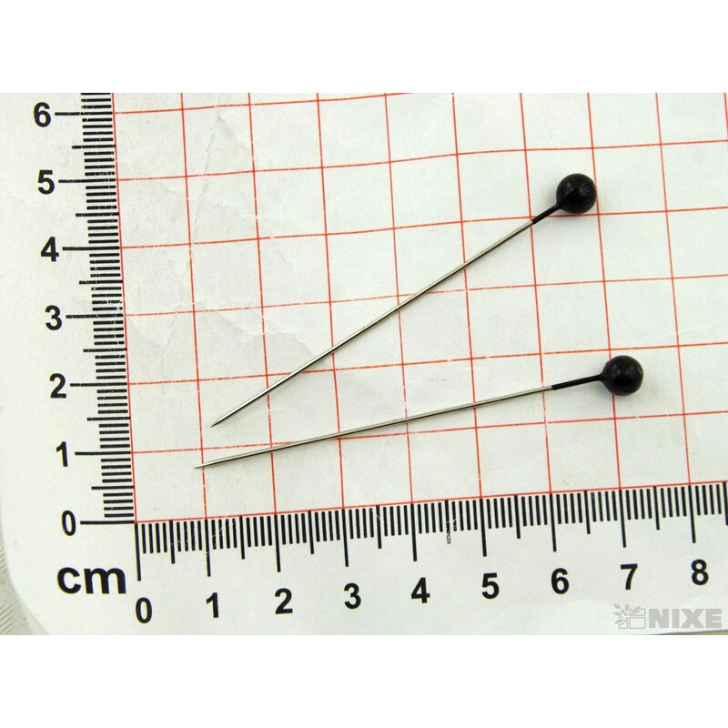 ŠPENDLÍK 6mmx6,5cm 100ks*ČERNÁ