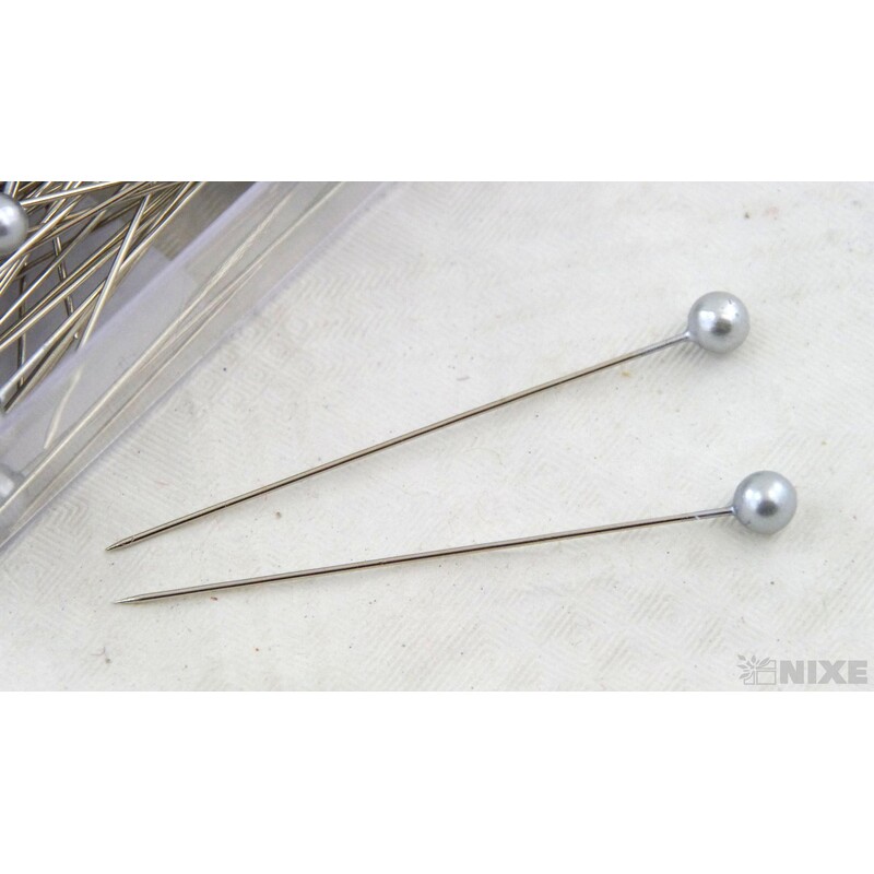 ŠPENDLÍK 6mmx6,5cm 100ks*STŘÍBRNÁ