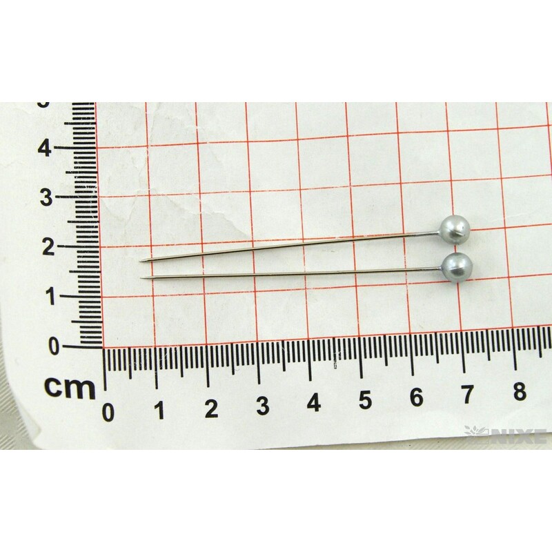 ŠPENDLÍK 6mmx6,5cm 100ks*STŘÍBRNÁ