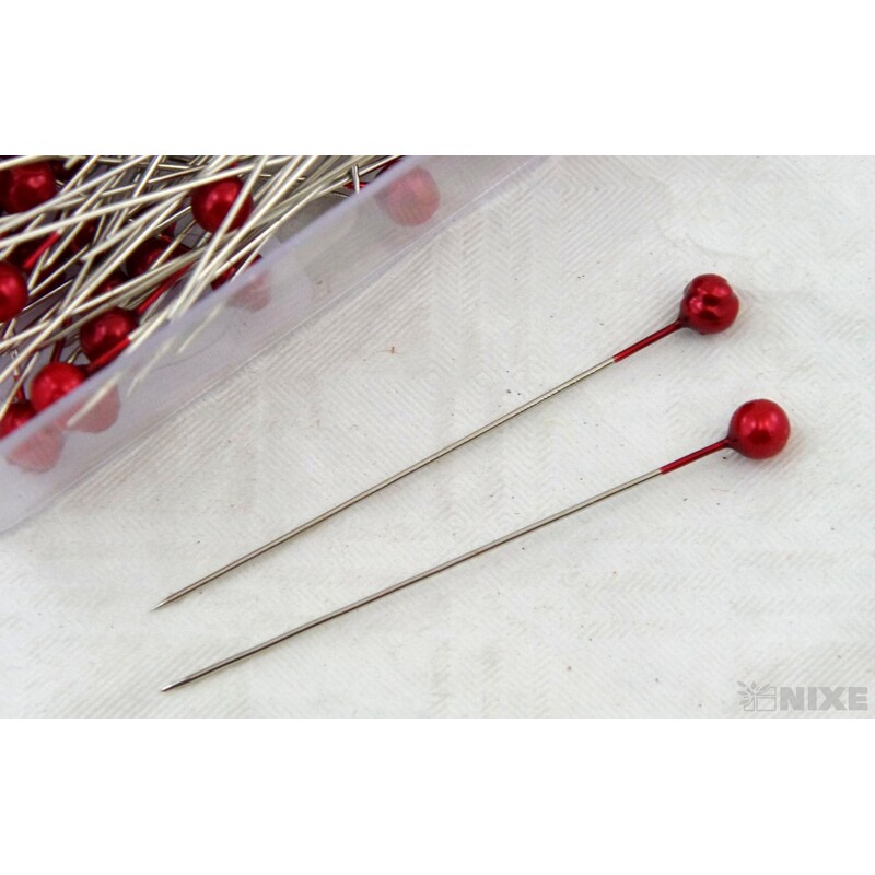 ŠPENDLÍK 6mmx6,5cm 100ks*ČERVENÁ