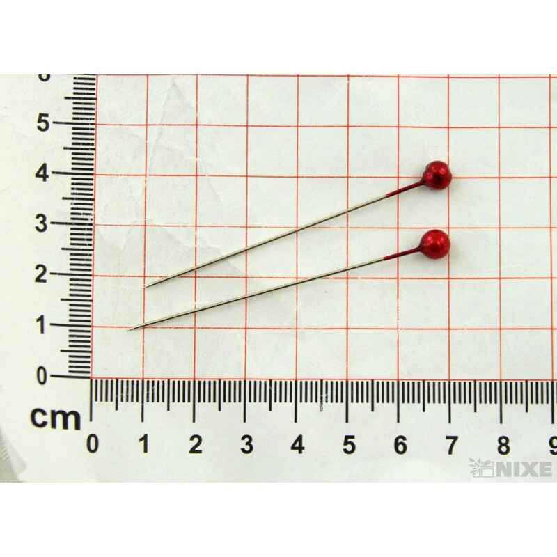 ŠPENDLÍK 6mmx6,5cm 100ks*ČERVENÁ