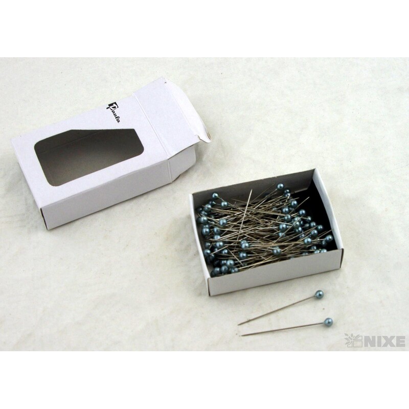 ŠPENDLÍK PL 5mmx5cm 144ks*MODRÁ LEDOVÁ