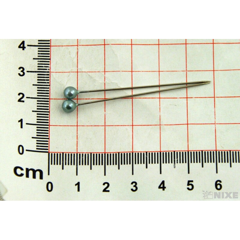 ŠPENDLÍK PL 5mmx5cm 144ks*MODRÁ LEDOVÁ