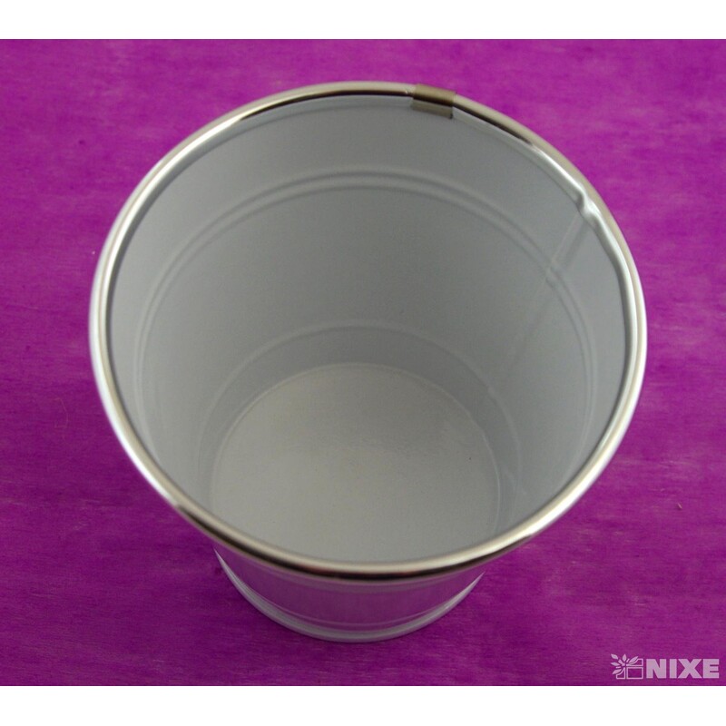 PLECHOVÝ OBAL 11x10cm*BÍLÁ