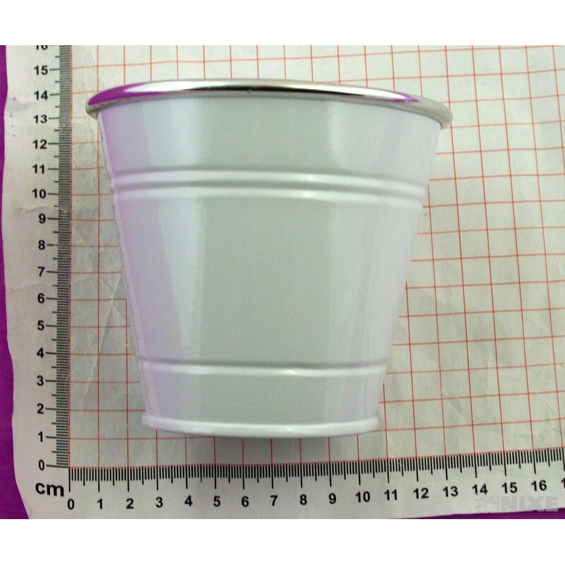 PLECHOVÝ OBAL 11x10cm*BÍLÁ