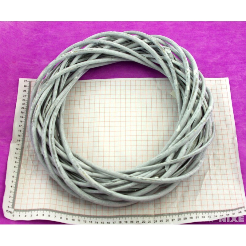 VĚNEC PROUTĚNÝ 35cm*ŠEDÁ