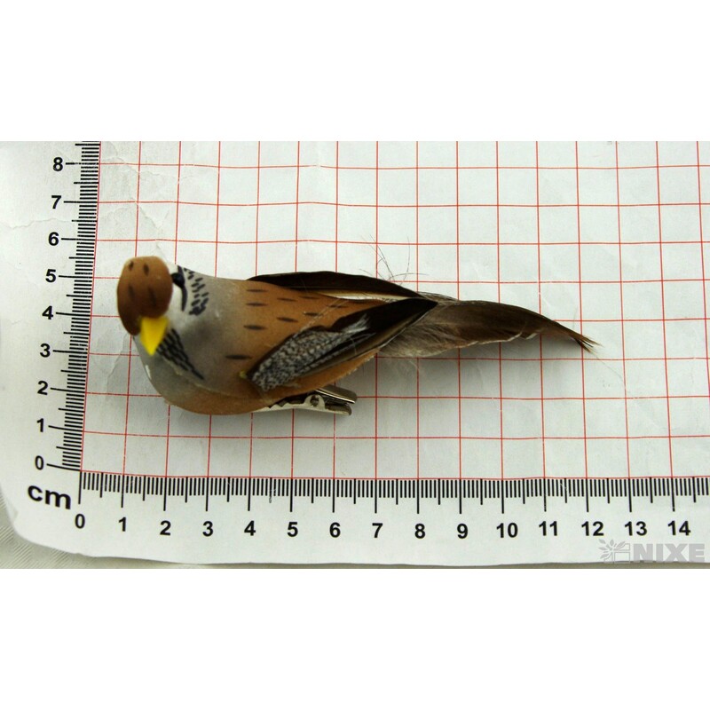 PTÁČEK  KLIPS 12cm 6ks*MIX BAREV