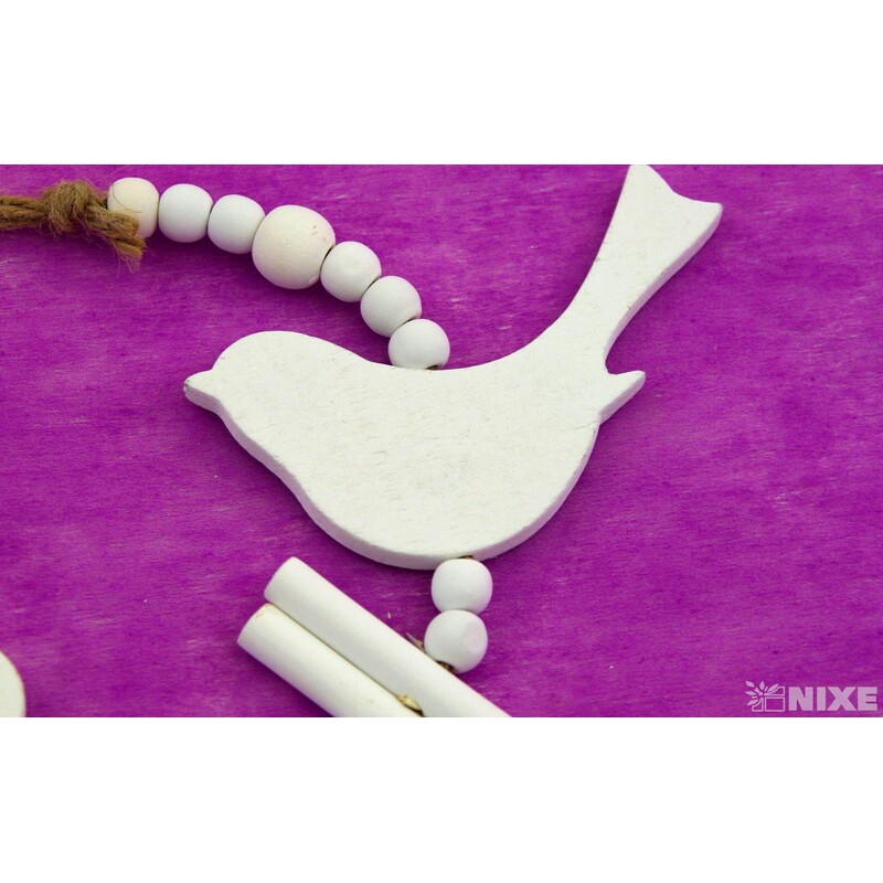 GIRLANDA PTÁČEK 69cm*BÍLÁ