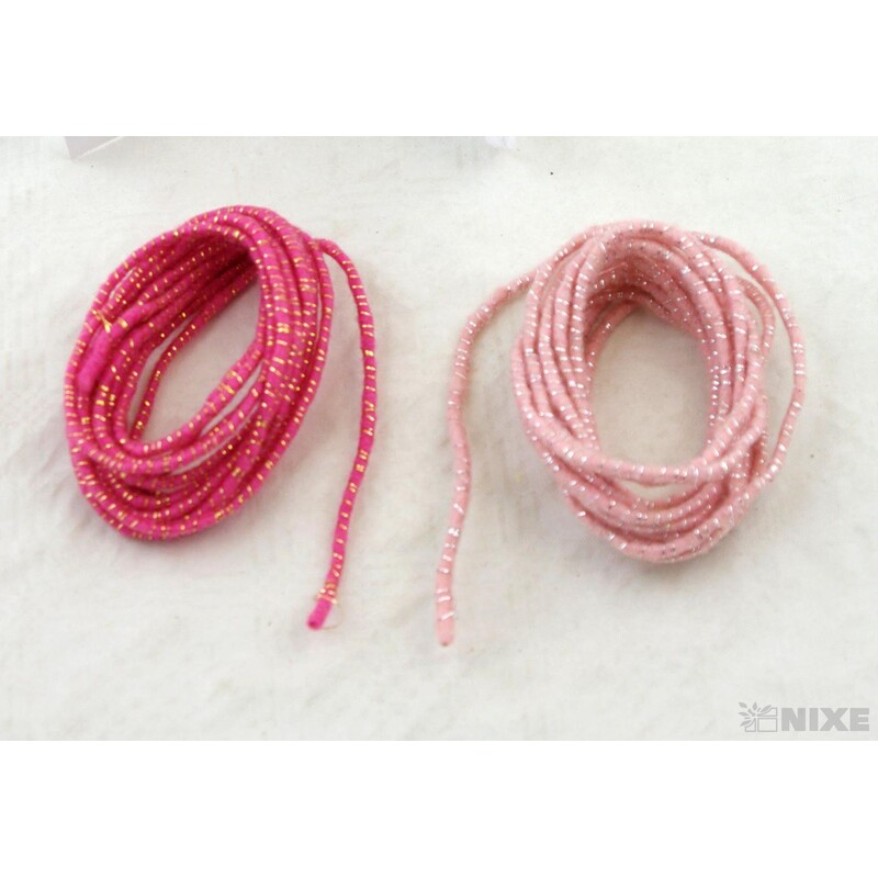 VLNA DUO KORDEL 5mmx3m 2ks*RŮŽOVÁ+RŮŽOVÁ TM.