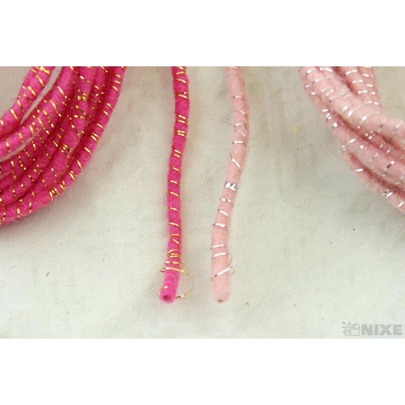 VLNA DUO KORDEL 5mmx3m 2ks*RŮŽOVÁ+RŮŽOVÁ TM.