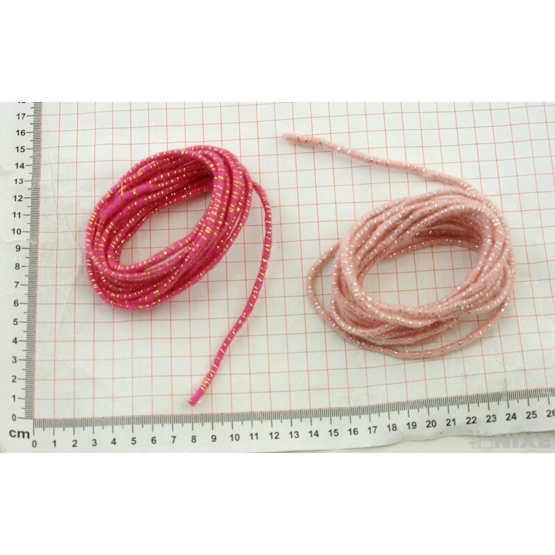 VLNA DUO KORDEL 5mmx3m 2ks*RŮŽOVÁ+RŮŽOVÁ TM.