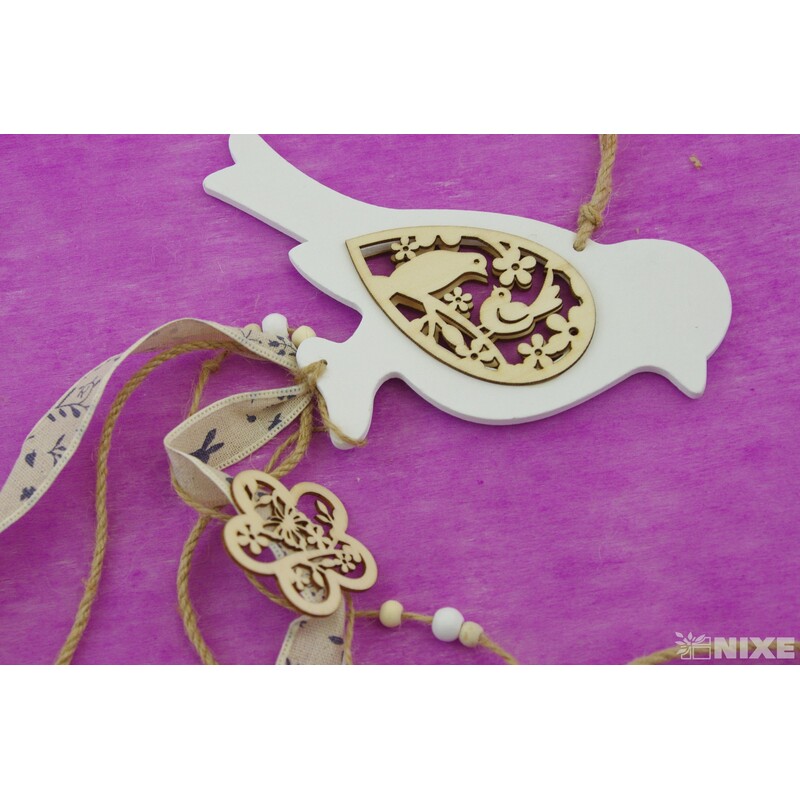 ZÁVĚS D PTÁČEK 13x60cm*MIX BAREV