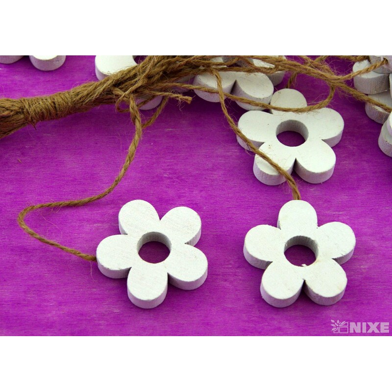 KVÍTEK NA PROVÁZKU 4cm 20ks*BÍLÁ