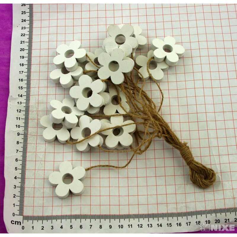 KVÍTEK NA PROVÁZKU 4cm 20ks*BÍLÁ