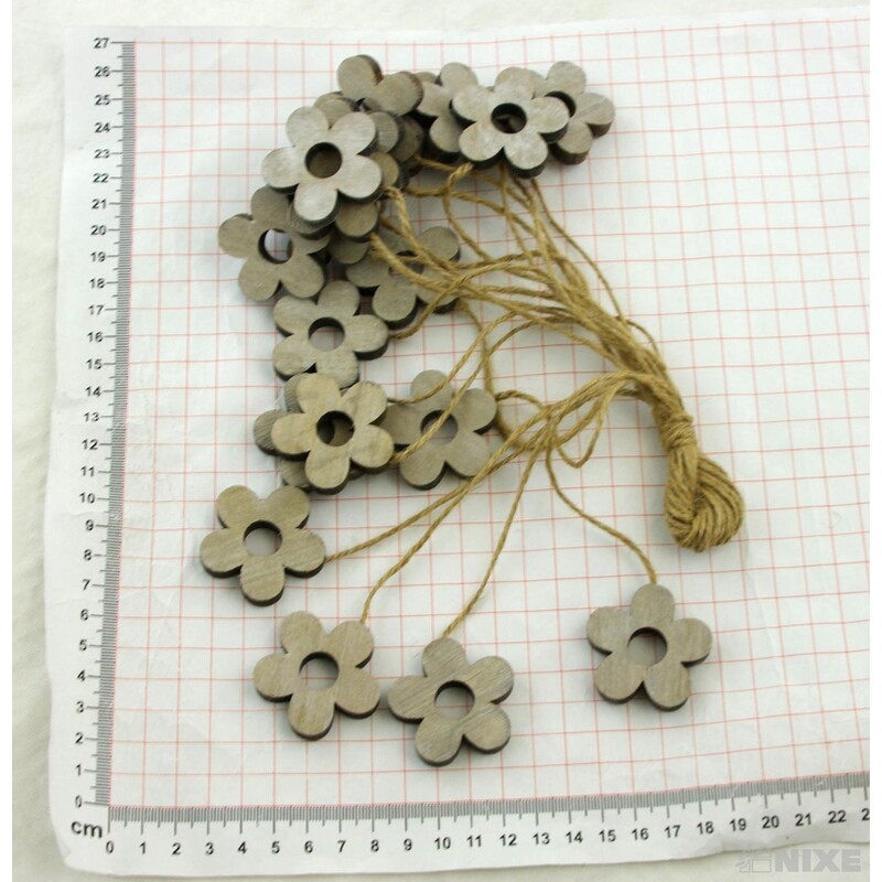 KVÍTEK NA PROVÁZKU 4cm 20ks*PŘÍRODNÍ