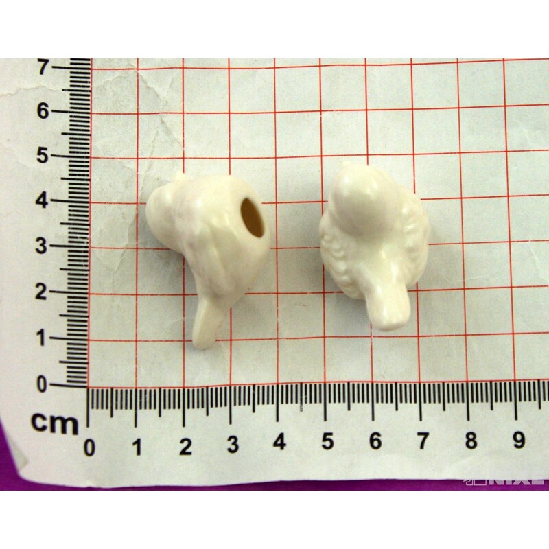 PTÁČEK KERAMIKA 3,5x2,5cm*BÍLÁ