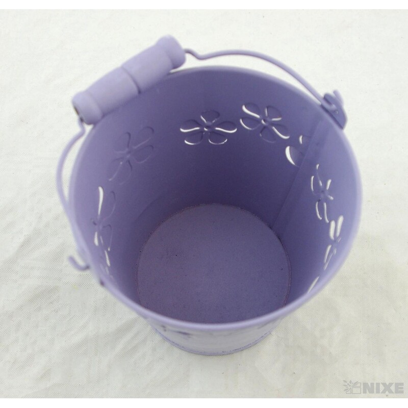 PLECHOVÝ KBELÍK 11x11cm*MIX BAREV