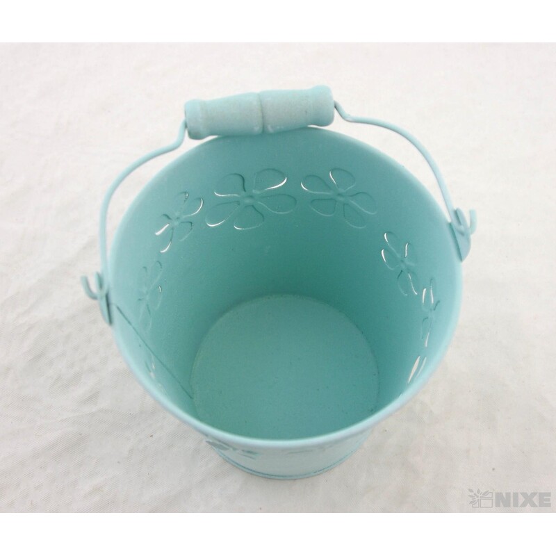 PLECHOVÝ KBELÍK 11x11cm*MIX BAREV