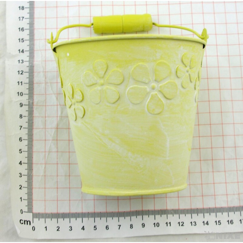 PLECHOVÝ KBELÍK 11x11cm*MIX BAREV